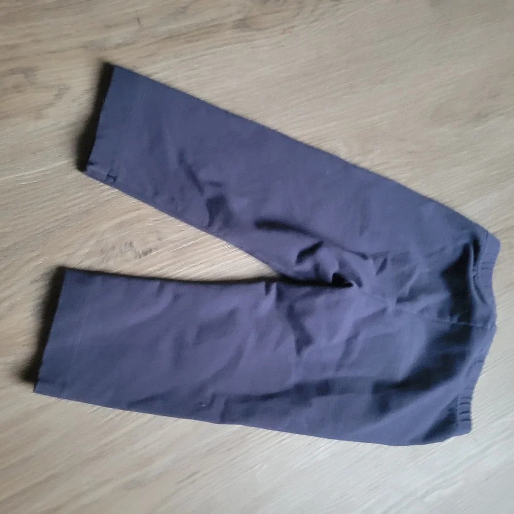 Hanna Andersson Leggings Girls 4 Navy Blue Cropped Capri Cotton Stretch 100cm